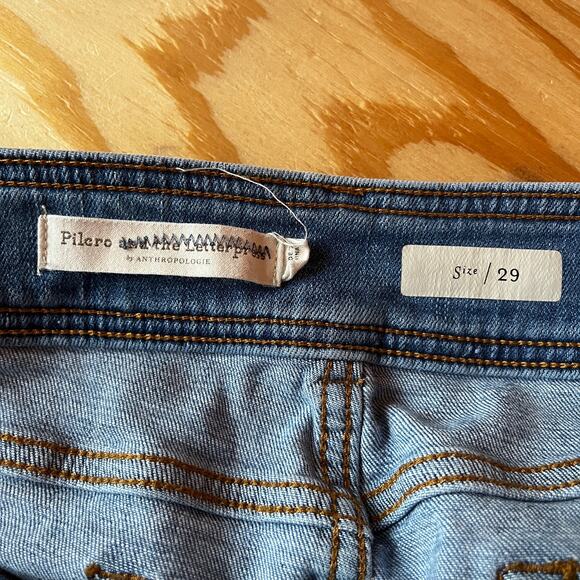 Pilcro by Anthropologie Pleated Straight Leg Jeans Size 29 - Picture 7 of 8